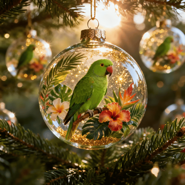 🔥🔥Ultimo giorno di sconto del 49% - Ornamenti in vetro di cristallo Wildlife Wonders 2026
