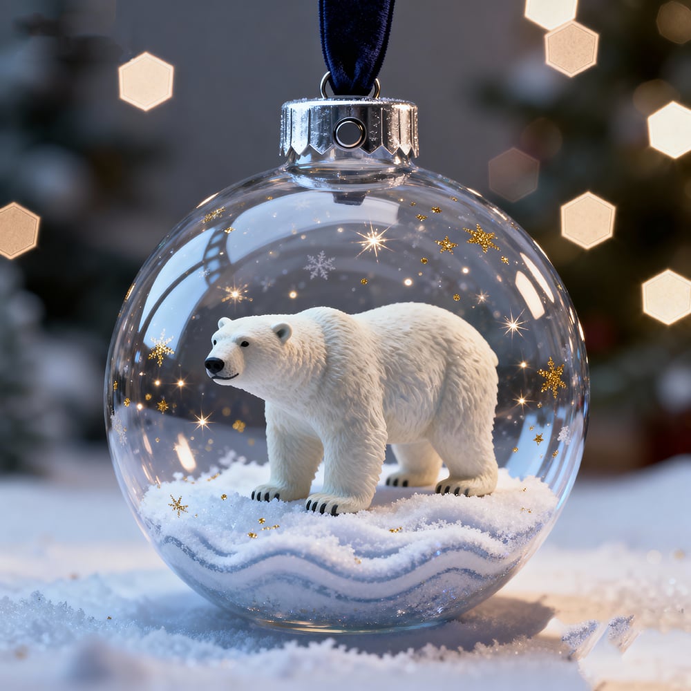 🔥🔥Ultimo giorno di sconto del 49% - Ornamenti in vetro di cristallo Wildlife Wonders 2026