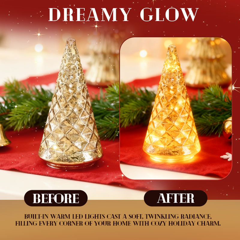 ✨ Natale scintillante - Set di 5 alberi di cristallo con luci✨