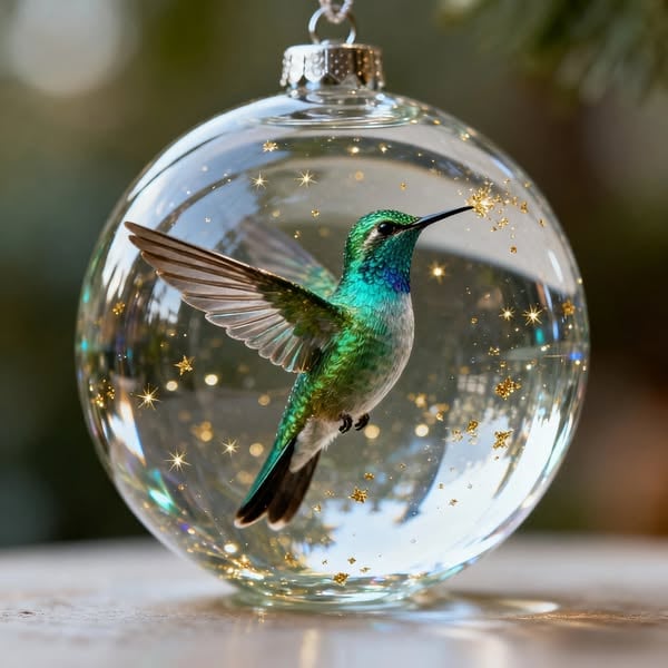 🔥🔥Ultimo giorno di sconto del 49% - Ornamenti in vetro di cristallo Wildlife Wonders 2026