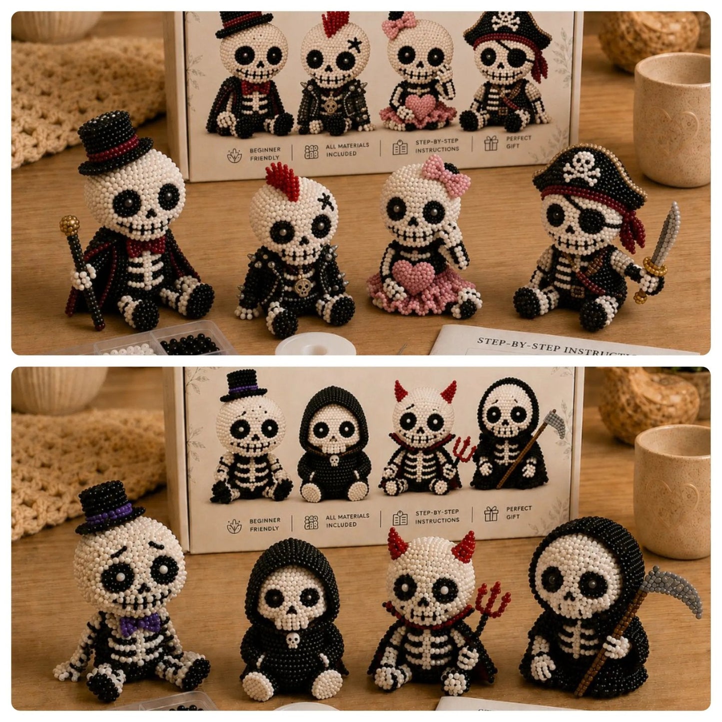 🔥Ultimo giorno, sconto del 50% 💀 Kit fai da te per scheletro 3D con perlin