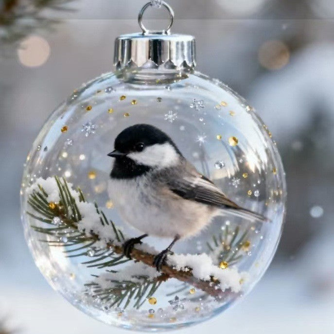 🔥🔥Ultimo giorno di sconto del 49% - Ornamenti in vetro di cristallo Wildlife Wonders 2026