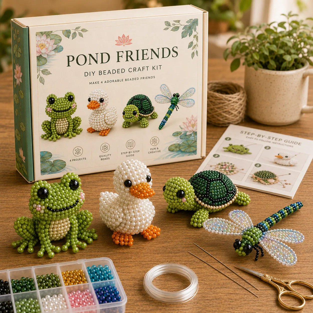 🐦Il tuo nuovo hobby preferito è arrivato! -- Kit fai da te per creare piccoli animali 3D con perline