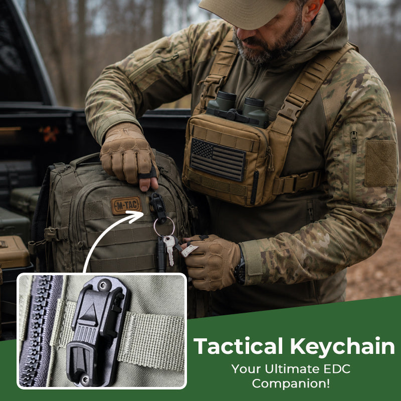 🪓🔑 Portachiavi tattico Molle: l'accessorio EDC definitivo per non dover più cercare le chiavi!