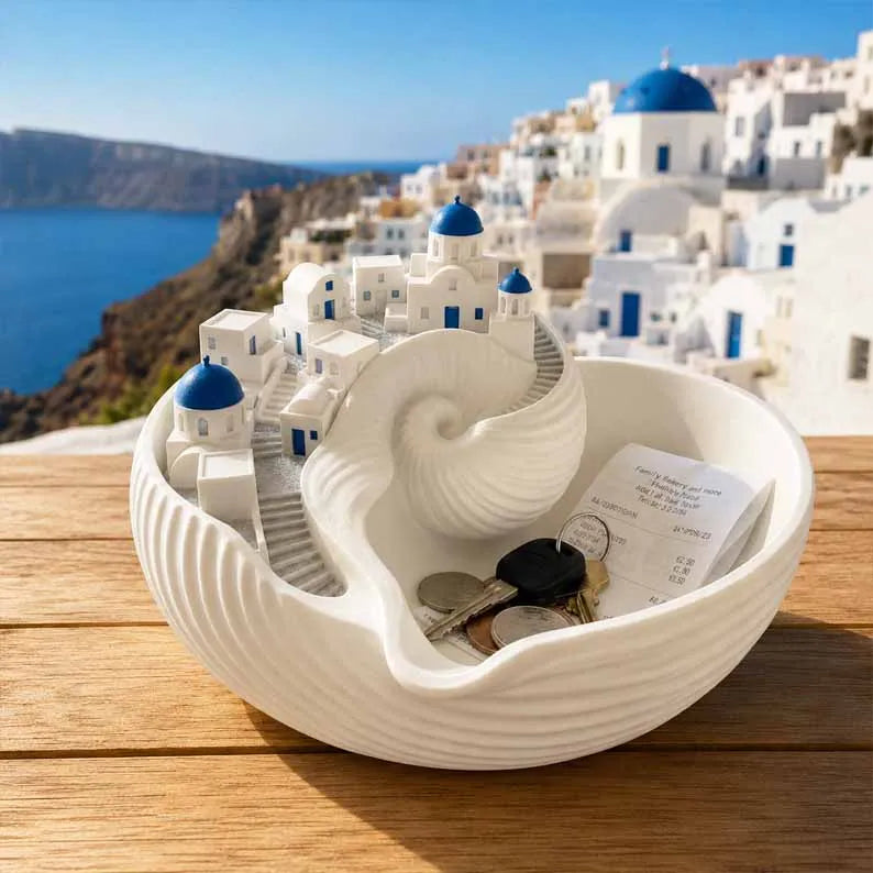 🌊Ultimo giorno con il 50% di sconto - Ciotola da lancio Santorini