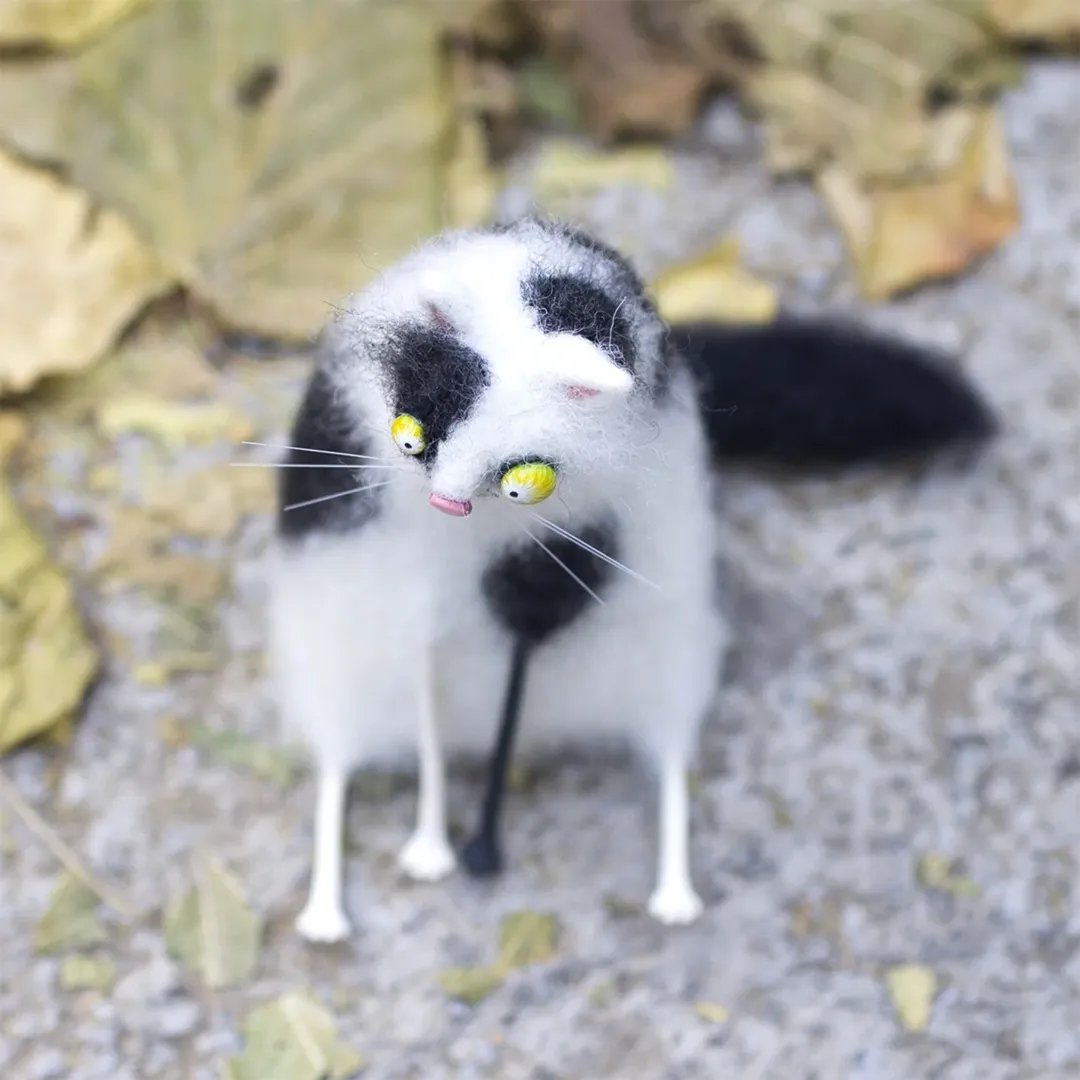 🎄✨Familiari in feltro di lana – Compagni eccentrici fatti a mano