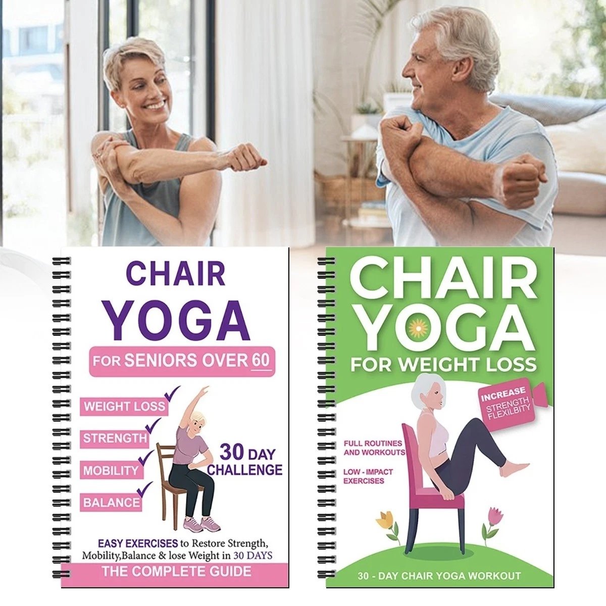 La guida completa allo yoga sulla sedia per persone over 60: oltre 40 esercizi semplici e a bassa resistenza per recuperare forza, mobilità, equilibrio e perdere peso.