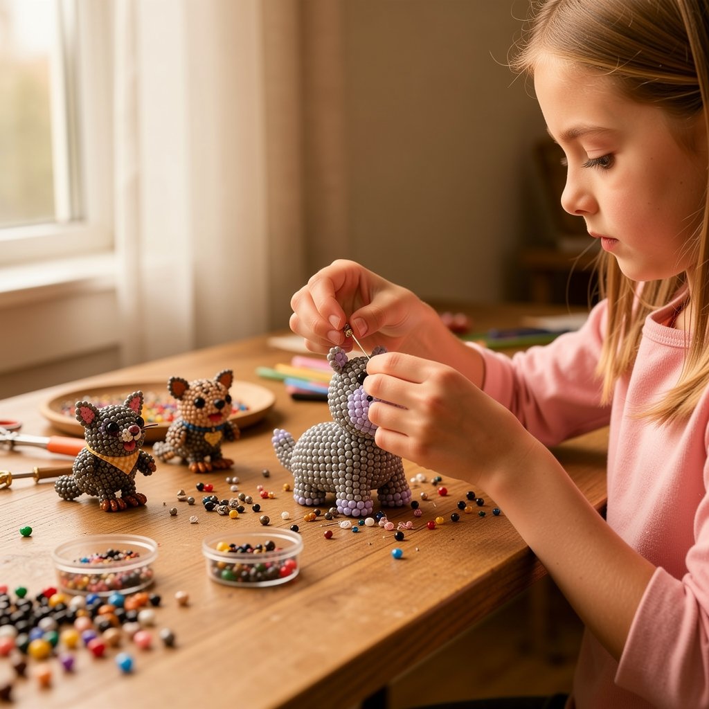 🐦Il tuo nuovo hobby preferito è arrivato! -- Kit fai da te per creare piccoli animali 3D con perline