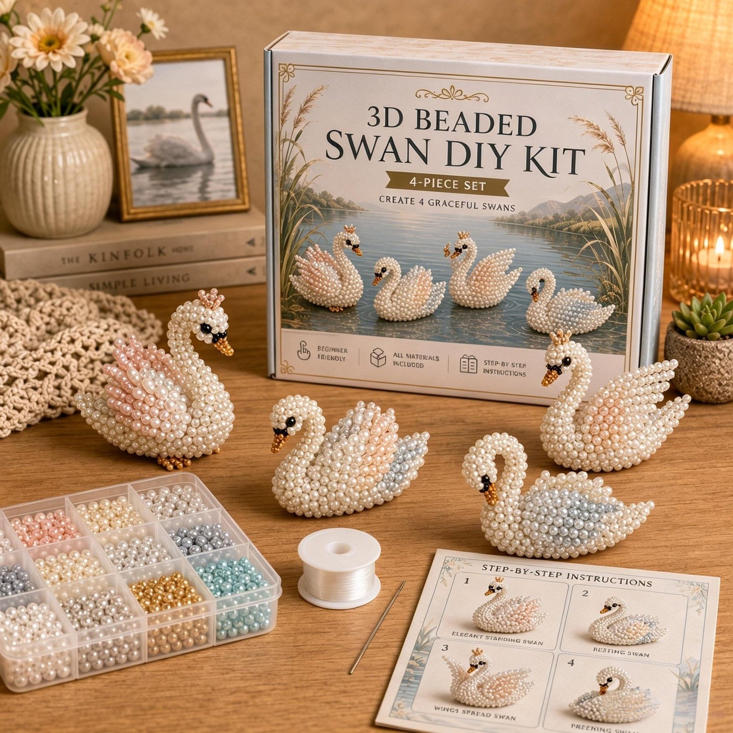 🐦Il tuo nuovo hobby preferito è arrivato! -- Kit fai da te per creare piccoli animali 3D con perline