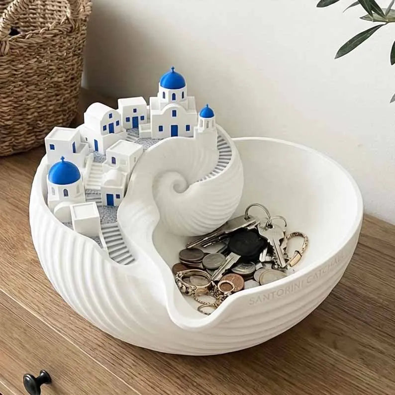 🌊Ultimo giorno con il 50% di sconto - Ciotola da lancio Santorini