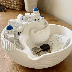 🌊Ultimo giorno con il 50% di sconto - Ciotola da lancio Santorini