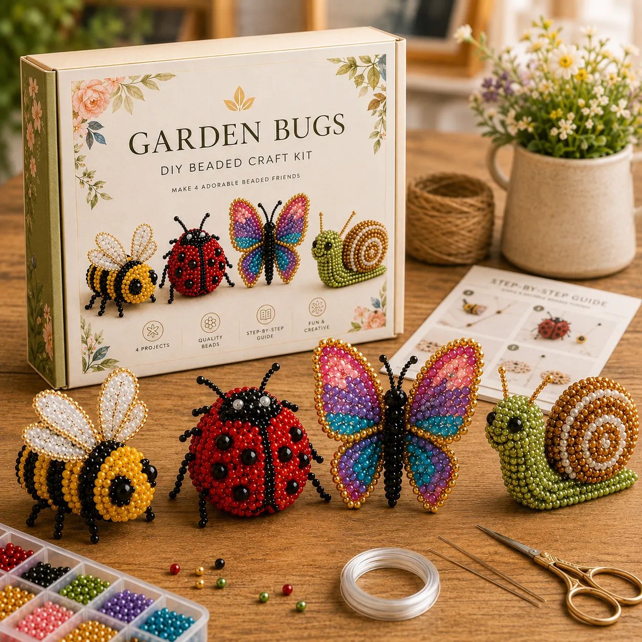 🐦Il tuo nuovo hobby preferito è arrivato! -- Kit fai da te per creare piccoli animali 3D con perline