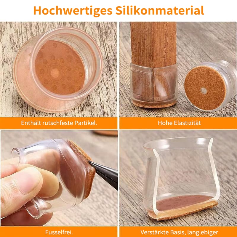 ✨ Protezioni universali in gomma per gambe di sedie: adatte a tutte le forme di gambe di sedie, resistenti ai graffi e durevoli, la soluzione definitiva per proteggere i tuoi pavimenti