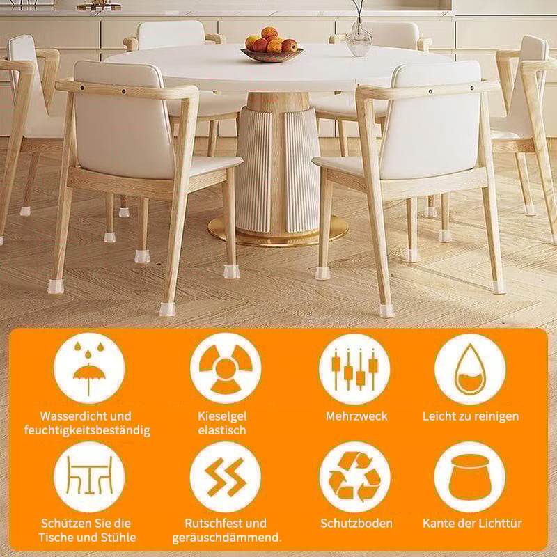 ✨ Protezioni universali in gomma per gambe di sedie: adatte a tutte le forme di gambe di sedie, resistenti ai graffi e durevoli, la soluzione definitiva per proteggere i tuoi pavimenti