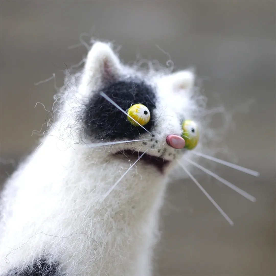 🎄✨Familiari in feltro di lana – Compagni eccentrici fatti a mano