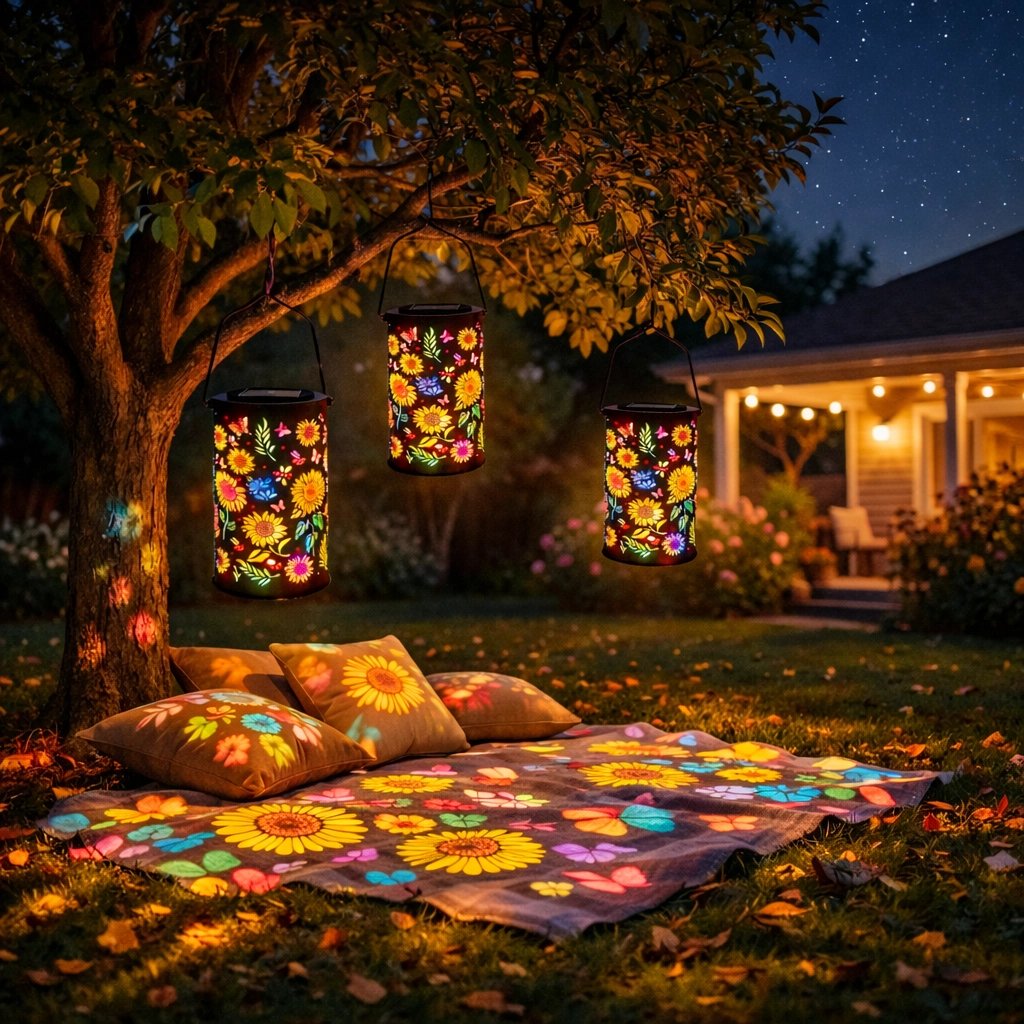 🌞 Lanterna da giardino solare e colorata, con effetto luminoso a girasole