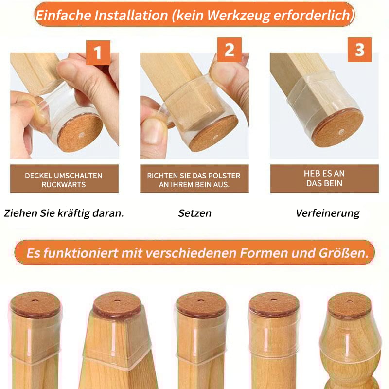✨ Protezioni universali in gomma per gambe di sedie: adatte a tutte le forme di gambe di sedie, resistenti ai graffi e durevoli, la soluzione definitiva per proteggere i tuoi pavimenti