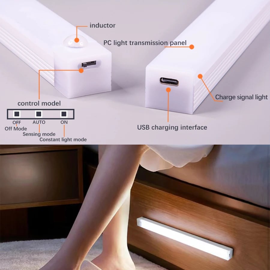 🔥Offerta limitata - Lampada LED ricaricabile (sensore intelligente, design magnetico)