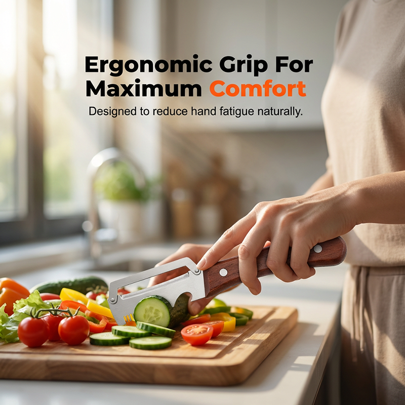 🔥ACQUISTA 2 E NE AVRAI 1 IN OMAGGIO!✨Utensile da cucina 3 in 1 per affettare e pelare il cipollotto